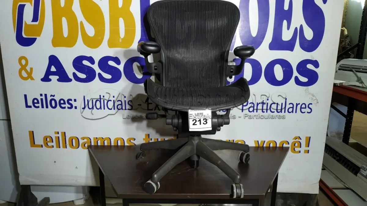 LOTE 213 - 01 CADEIRA HERMA MILLER.  (NO ESTADO EM QUE SE ENCONTRA. SUJEITO A AVARIAS OCULTAS/VISÍVEIS.)
