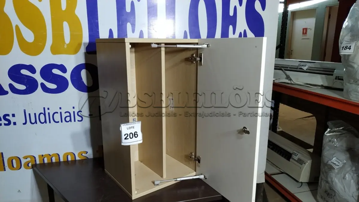 LOTE 206 - 01 ARMÁRIO SUSPENSO.  (NO ESTADO EM QUE SE ENCONTRA. SUJEITO A AVARIAS OCULTAS/VISÍVEIS.)