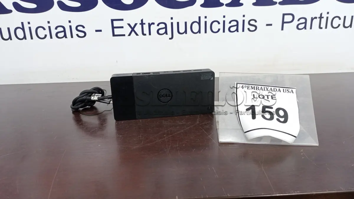 LOTE 159 - 01 DOCK STATION DELL USB TIPO C SEM FONTE.  (NO ESTADO EM QUE SE ENCONTRA. SUJEITO A AVARIAS OCULTAS/VISÍVEIS.)