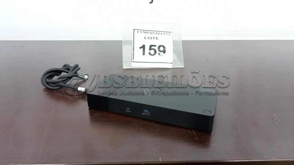 LOTE 159 - 01 DOCK STATION DELL USB TIPO C SEM FONTE.  (NO ESTADO EM QUE SE ENCONTRA. SUJEITO A AVARIAS OCULTAS/VISÍVEIS.)