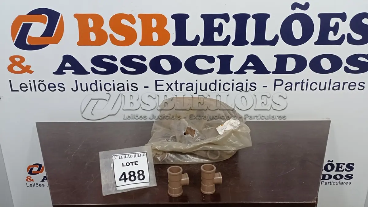 LOTE 488 - 72 UNIDADES DE TÊ 32X23MM. (NO ESTADO) ATENÇÃO! FAZER A VISITAÇÃO ANTES DE ARREMATAR, NÃO SABEMOS SE FUNCIONA, LEILÃO NÃO TEM GARANTIA E NEM DEVOLUÇÃO, SUJEITO A POSSÍVEIS AVARIAS VISÍVEIS/OCULTAS E/OU AUSÊNCIA DE COMPONENTES.
