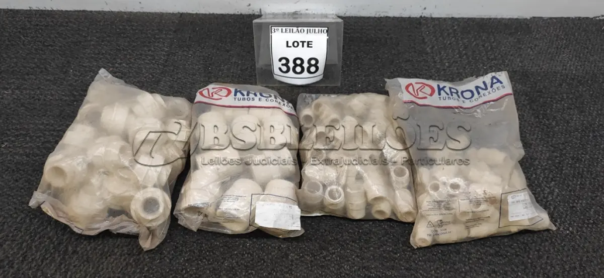 LOTE 388 - 01 LOTE COM VÁRIOS NIPLE E UNIÃO ROSCÁVEL MARCA KRONA. (NO ESTADO) ATENÇÃO! FAZER A VISITAÇÃO ANTES DE ARREMATAR, NÃO SABEMOS SE FUNCIONA. LEILÃO NÃO TEM GARANTIA E NEM DEVOLUÇÃO, SUJEITO A POSSÍVEIS AVARIAS VISÍVEIS/OCULTAS E/OU AUSÊNCIA DE COMPONENTES.