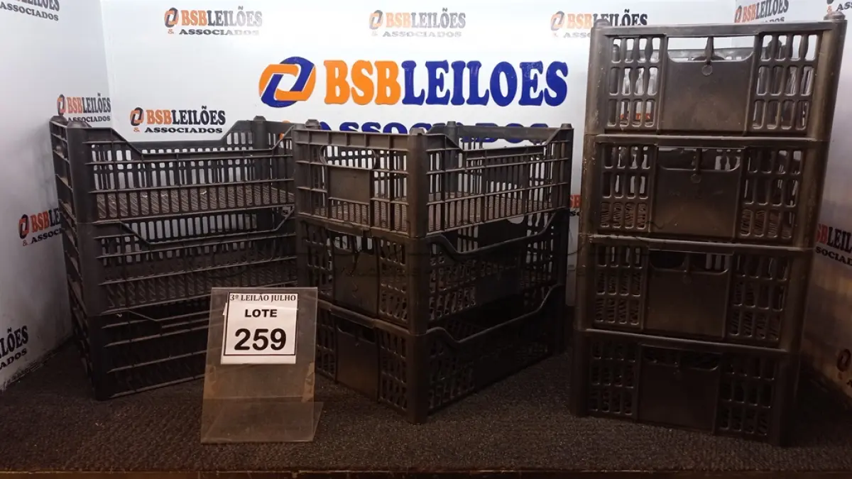 LOTE 259 - 10 CESTAS ORGANIZADORAS. (NO ESTADO) ATENÇÃO! FAZER A VISITAÇÃO ANTES DE ARREMATAR, NÃO SABEMOS SE FUNCIONA, LEILÃO NÃO TEM GARANTIA E NEM DEVOLUÇÃO, SUJEITO A POSSÍVEIS AVARIAS VISÍVEIS/OCULTAS E/OU AUSÊNCIA DE COMPONENTES.