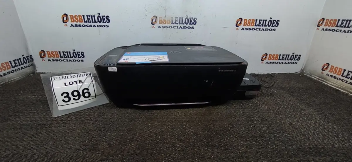 LOTE 396 - 01 IMPRESSORA HP INK TANK WIRELESS 416. (NO ESTADO) ATENÇÃO! FAZER A VISITAÇÃO ANTES DE ARREMATAR, NÃO SABEMOS SE FUNCIONA. LEILÃO NÃO TEM GARANTIA E NEM DEVOLUÇÃO, SUJEITO A POSSÍVEIS AVARIAS VISÍVEIS/OCULTAS E/OU AUSÊNCIA DE COMPONENTES.
