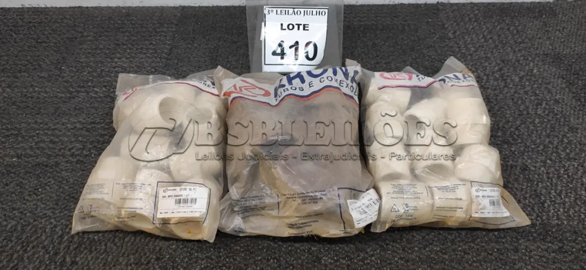 LOTE 410 - 20 NIPLE ROSCÁVEL 1.1/2 E 05 CAP SOLDÁVEL DE 75MM. (NO ESTADO) ATENÇÃO! FAZER A VISITAÇÃO ANTES DE ARREMATAR, NÃO SABEMOS SE FUNCIONA. LEILÃO NÃO TEM GARANTIA E NEM DEVOLUÇÃO, SUJEITO A POSSÍVEIS AVARIAS VISÍVEIS/OCULTAS E/OU AUSÊNCIA DE COMPONENTES.