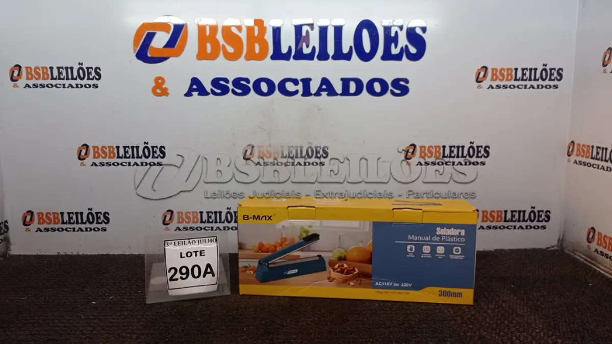 LOTE 290 - 01 SELADORA MANUAL DE PLÁSTICO 8NIVEIS DE AJUSTE MATERIAL ABS DESLIGAMENTO AUTOMÁTICO 220V 300MM POTÊNCIA 400W. (NO ESTADO) ATENÇÃO! FAZER A VISITAÇÃO ANTES DE ARREMATAR, NÃO SABEMOS SE FUNCIONA, LEILÃO NÃO TEM GARANTIA E NEM DEVOLUÇÃO, SUJEITO A POSSÍVEIS AVARIAS VISÍVEIS/OCULTAS E/OU AUSÊNCIA DE COMPONENTES.