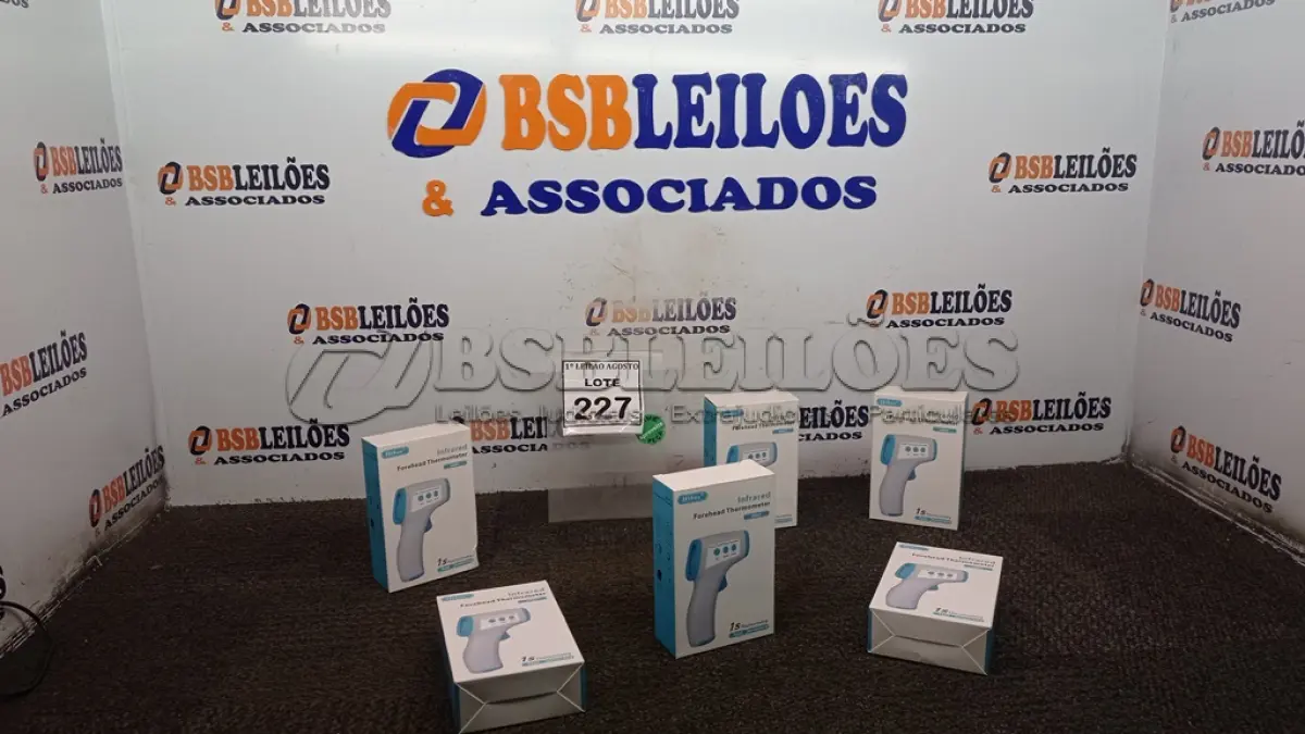 LOTE 227 - 06 TERMÔMETROS INFRAVERMELHO. (NO ESTADO) ATENÇÃO! FAZER A VISITAÇÃO ANTES DE ARREMATAR, NÃO SABEMOS SE FUNCIONA, LEILÃO NÃO TEM GARANTIA E NEM DEVOLUÇÃO, SUJEITO A POSSÍVEIS AVARIAS VISÍVEIS/OCULTAS E/OU AUSÊNCIA DE COMPONENTES.