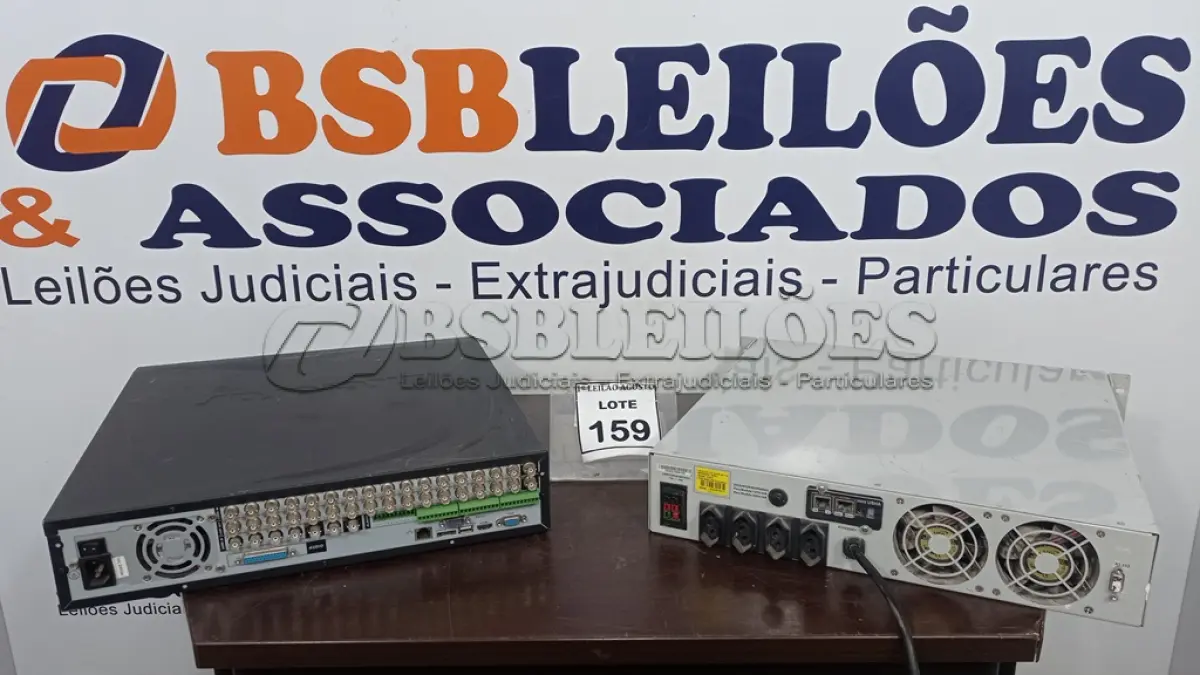 LOTE 159 - 01 NOBREAK SENOIDAL E 01 DVR VD 16DM 480 MARCA ITELBRAS. (NO ESTADO) ATENÇÃO! FAZER A VISITAÇÃO ANTES DE ARREMATAR, NÃO SABEMOS SE FUNCIONA. LEILÃO NÃO TEM GARANTIA E NEM DEVOLUÇÃO, SUJEITO A POSSÍVEIS AVARIAS VISÍVEIS/OCULTAS E/OU AUSÊNCIA DE COMPONENTES.