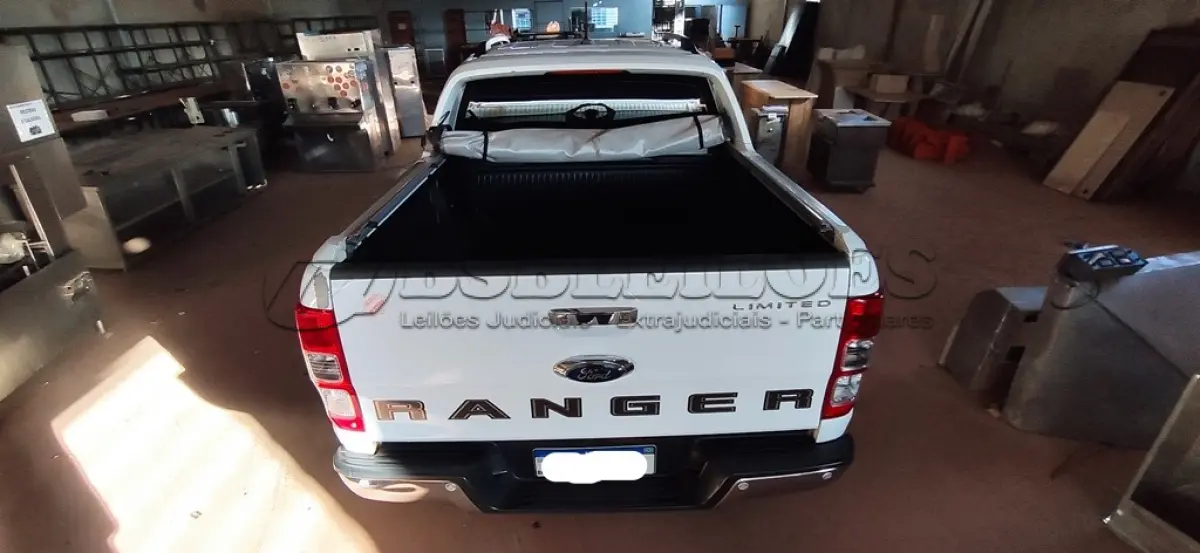 LOTE 461 - I/FORD RANGER LIMITED 3.2 4X4 CD DIESEL AUT. ANO 2019/2020 , COR BRANCA  (NO ESTADO)