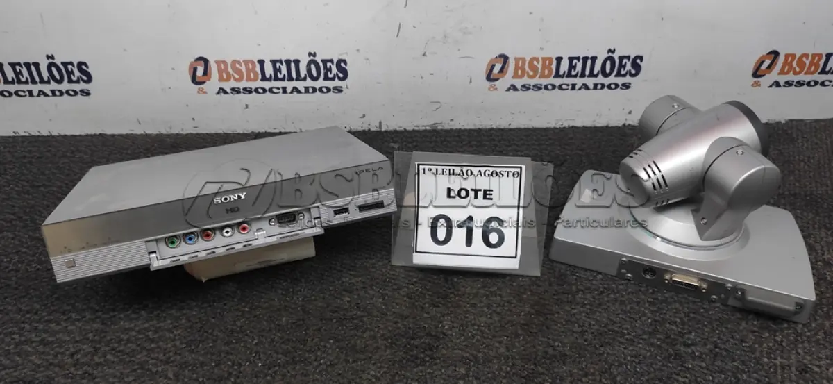 LOTE 016 - 01 SISTEMA DE VIDEOCONFERÊNCIA COM CÂMERA MARCA SONNY. (NO ESTADO) ATENÇÃO! FAZER A VISITAÇÃO ANTES DE ARREMATAR, NÃO SABEMOS SE FUNCIONA. LEILÃO NÃO TEM GARANTIA E NEM DEVOLUÇÃO, SUJEITO A POSSÍVEIS AVARIAS VISÍVEIS/OCULTAS E/OU AUSÊNCIA DE COMPONENTES.