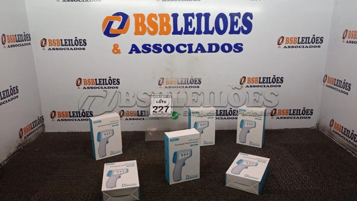 LOTE 227 - 06 TERMÔMETROS INFRAVERMELHO. (NO ESTADO) ATENÇÃO! FAZER A VISITAÇÃO ANTES DE ARREMATAR, NÃO SABEMOS SE FUNCIONA, LEILÃO NÃO TEM GARANTIA E NEM DEVOLUÇÃO, SUJEITO A POSSÍVEIS AVARIAS VISÍVEIS/OCULTAS E/OU AUSÊNCIA DE COMPONENTES.