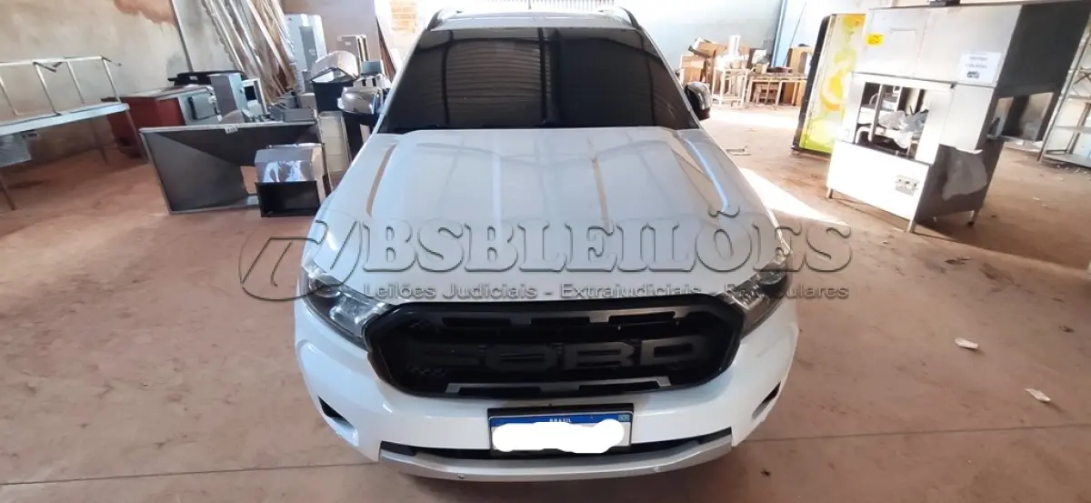 LOTE 461 - I/FORD RANGER LIMITED 3.2 4X4 CD DIESEL AUT. ANO 2019/2020 , COR BRANCA  (NO ESTADO)