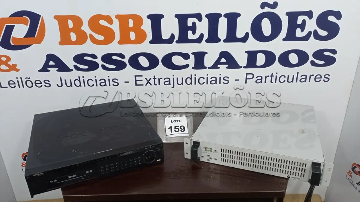 LOTE 159 - 01 NOBREAK SENOIDAL E 01 DVR VD 16DM 480 MARCA ITELBRAS. (NO ESTADO) ATENÇÃO! FAZER A VISITAÇÃO ANTES DE ARREMATAR, NÃO SABEMOS SE FUNCIONA. LEILÃO NÃO TEM GARANTIA E NEM DEVOLUÇÃO, SUJEITO A POSSÍVEIS AVARIAS VISÍVEIS/OCULTAS E/OU AUSÊNCIA DE COMPONENTES.