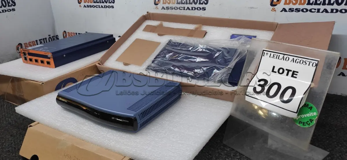 LOTE 300 - 02 G-TAP A-SF MARCA GIGAMON E 01 AUDIOCODES MP-112 VOLP GATEWAY. (NO ESTADO) ATENÇÃO! FAZER A VISITAÇÃO ANTES DE ARREMATAR, NÃO SABEMOS SE FUNCIONA, LEILÃO NÃO TEM GARANTIA E NEM DEVOLUÇÃO, SUJEITO A POSSÍVEIS AVARIAS VISÍVEIS/OCULTAS E/OU AUSÊNCIA DE COMPONENTES.