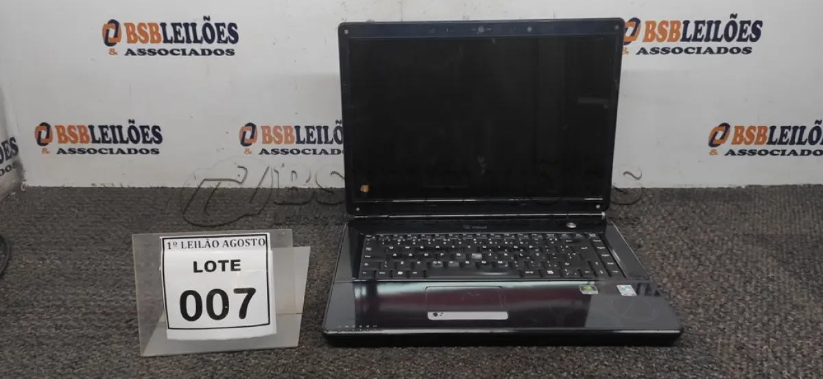 LOTE 007 - 01 NOTEBOOK MARCA IATUTEC. (NO ESTADO) ATENÇÃO! FAZER A VISITAÇÃO ANTES DE ARREMATAR, NÃO SABEMOS SE FUNCIONA. LEILÃO NÃO TEM GARANTIA E NEM DEVOLUÇÃO, SUJEITO A POSSÍVEIS AVARIAS VISÍVEIS/OCULTAS E/OU AUSÊNCIA DE COMPONENTES.