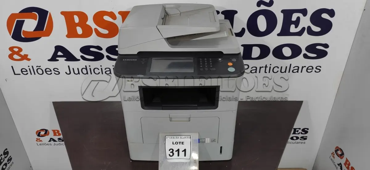 LOTE 311 - 01 IMPRENSORA MODELO SCX-5835NX MARCA SAMSUNG. (NO ESTADO) ATENÇÃO! FAZER A VISITAÇÃO ANTES DE ARREMATAR, NÃO SABEMOS SE FUNCIONA, LEILÃO NÃO TEM GARANTIA E NEM DEVOLUÇÃO, SUJEITO A POSSÍVEIS AVARIAS VISÍVEIS/OCULTAS E/OU AUSÊNCIA DE COMPONENTES.