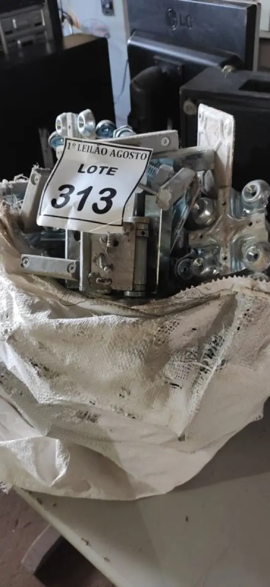 LOTE 313 - 01 LOTE COM DIVERSOS PARAFUSOS PARA SUPORTES. (NO ESTADO) ATENÇÃO! FAZER A VISITAÇÃO ANTES DE ARREMATAR, NÃO SABEMOS SE FUNCIONA, LEILÃO NÃO TEM GARANTIA E NEM DEVOLUÇÃO, SUJEITO A POSSÍVEIS AVARIAS VISÍVEIS/OCULTAS E/OU AUSÊNCIA DE COMPONENTES.