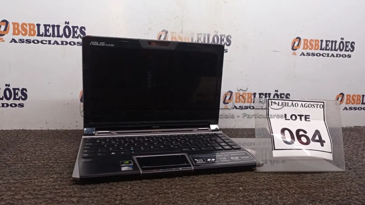 LOTE 064 - 01 NETBOOK MARCA ASUS. (NO ESTADO) ATENÇÃO! FAZER A VISITAÇÃO ANTES DE ARREMATAR, NÃO SABEMOS SE FUNCIONA. LEILÃO NÃO TEM GARANTIA E NEM DEVOLUÇÃO, SUJEITO A POSSÍVEIS AVARIAS VISÍVEIS/OCULTAS E/OU AUSÊNCIA DE COMPONENTES.