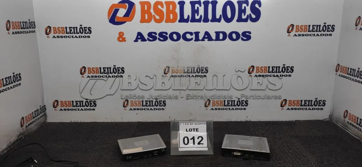 LOTE 012 - 02 MINIS PC MARCA HP. (NO ESTADO) ATENÇÃO! FAZER A VISITAÇÃO ANTES DE ARREMATAR, NÃO SABEMOS SE FUNCIONA. LEILÃO NÃO TEM GARANTIA E NEM DEVOLUÇÃO, SUJEITO A POSSÍVEIS AVARIAS VISÍVEIS/OCULTAS E/OU AUSÊNCIA DE COMPONENTES.