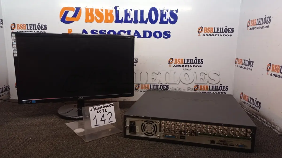 LOTE 142 - 01 MONITOR MARCA AOC E 01 DVR INTELBRAS VD 16M 480 16 CANAIS. (NO ESTADO) ATENÇÃO! FAZER A VISITAÇÃO ANTES DE ARREMATAR, NÃO SABEMOS SE FUNCIONA. LEILÃO NÃO TEM GARANTIA E NEM DEVOLUÇÃO, SUJEITO A POSSÍVEIS AVARIAS VISÍVEIS/OCULTAS E/OU AUSÊNCIA DE COMPONENTES.