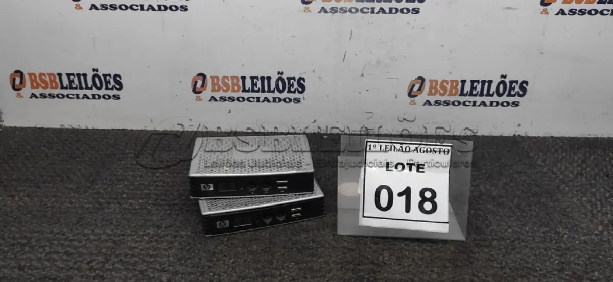 LOTE 018 - 02 MINIS PC MARCA HP. (NO ESTADO) ATENÇÃO! FAZER A VISITAÇÃO ANTES DE ARREMATAR, NÃO SABEMOS SE FUNCIONA. LEILÃO NÃO TEM GARANTIA E NEM DEVOLUÇÃO, SUJEITO A POSSÍVEIS AVARIAS VISÍVEIS/OCULTAS E/OU AUSÊNCIA DE COMPONENTES.