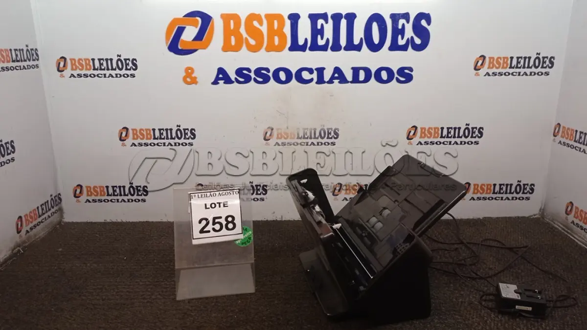 LOTE 258 - 01 SCANNER MODELO I1190 MARCA KODAK. (NO ESTADO) ATENÇÃO! FAZER A VISITAÇÃO ANTES DE ARREMATAR, NÃO SABEMOS SE FUNCIONA, LEILÃO NÃO TEM GARANTIA E NEM DEVOLUÇÃO, SUJEITO A POSSÍVEIS AVARIAS VISÍVEIS/OCULTAS E/OU AUSÊNCIA DE COMPONENTES.