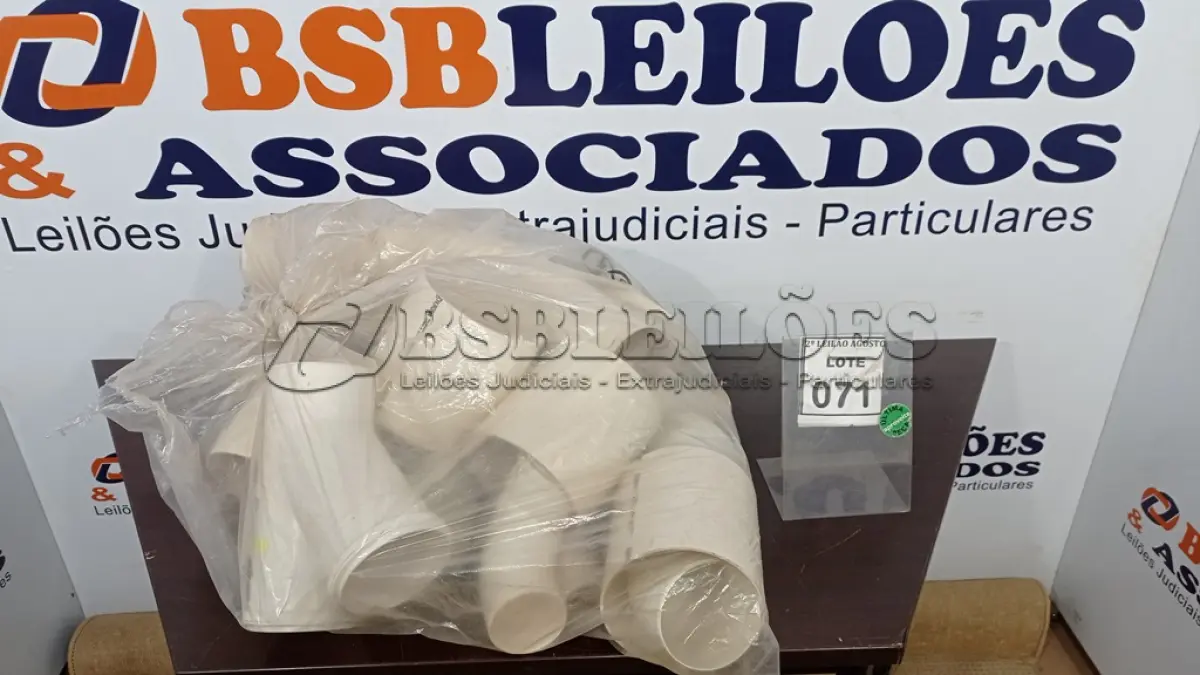 LOTE 071 - 01 LOTE COM VÁRIAS CONEXÕES PARA ESGOTO. (NO ESTADO) ATENÇÃO! FAZER A VISITAÇÃO ANTES DE ARREMATAR, NÃO SABEMOS SE FUNCIONA, LEILÃO NÃO TEM GARANTIA E NEM DEVOLUÇÃO, SUJEITO A POSSÍVEIS AVARIAS VISÍVEIS/OCULTAS E/OU AUSÊNCIA DE COMPONENTES.