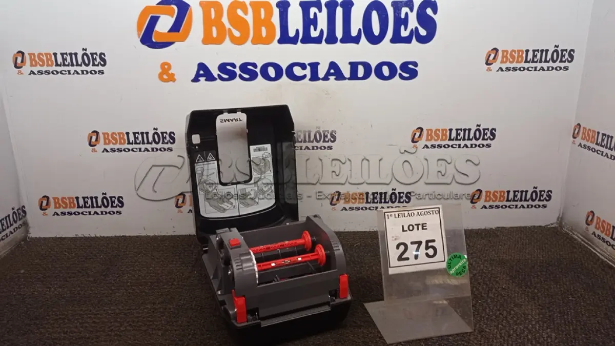 LOTE 275 - 01 IMPRESSORA DE ETIQUETA MARCA HONEYWELL. (NO ESTADO) ATENÇÃO! FAZER A VISITAÇÃO ANTES DE ARREMATAR, NÃO SABEMOS SE FUNCIONA, LEILÃO NÃO TEM GARANTIA E NEM DEVOLUÇÃO, SUJEITO A POSSÍVEIS AVARIAS VISÍVEIS/OCULTAS E/OU AUSÊNCIA DE COMPONENTES.