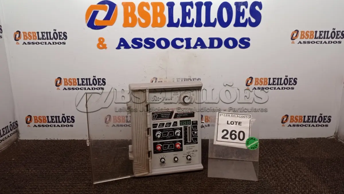 LOTE 260 - 01 VENTILADOR PORTÁTIL UNI-VENT 750 MARCA IPACT. (NO ESTADO) ATENÇÃO! FAZER A VISITAÇÃO ANTES DE ARREMATAR, NÃO SABEMOS SE FUNCIONA. LEILÃO NÃO TEM GARANTIA E NEM DEVOLUÇÃO, SUJEITO A POSSÍVEIS AVARIAS VISÍVEIS/OCULTAS E/OU AUSÊNCIA DE COMPONENTES.