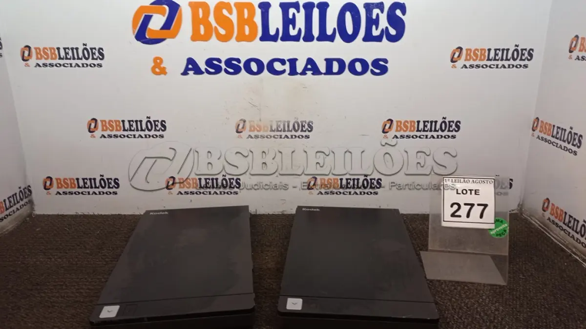 LOTE 277 - 02 SCANNERS MARCA KODAK. (NO ESTADO) ATENÇÃO! FAZER A VISITAÇÃO ANTES DE ARREMATAR, NÃO SABEMOS SE FUNCIONA, LEILÃO NÃO TEM GARANTIA E NEM DEVOLUÇÃO, SUJEITO A POSSÍVEIS AVARIAS VISÍVEIS/OCULTAS E/OU AUSÊNCIA DE COMPONENTES.