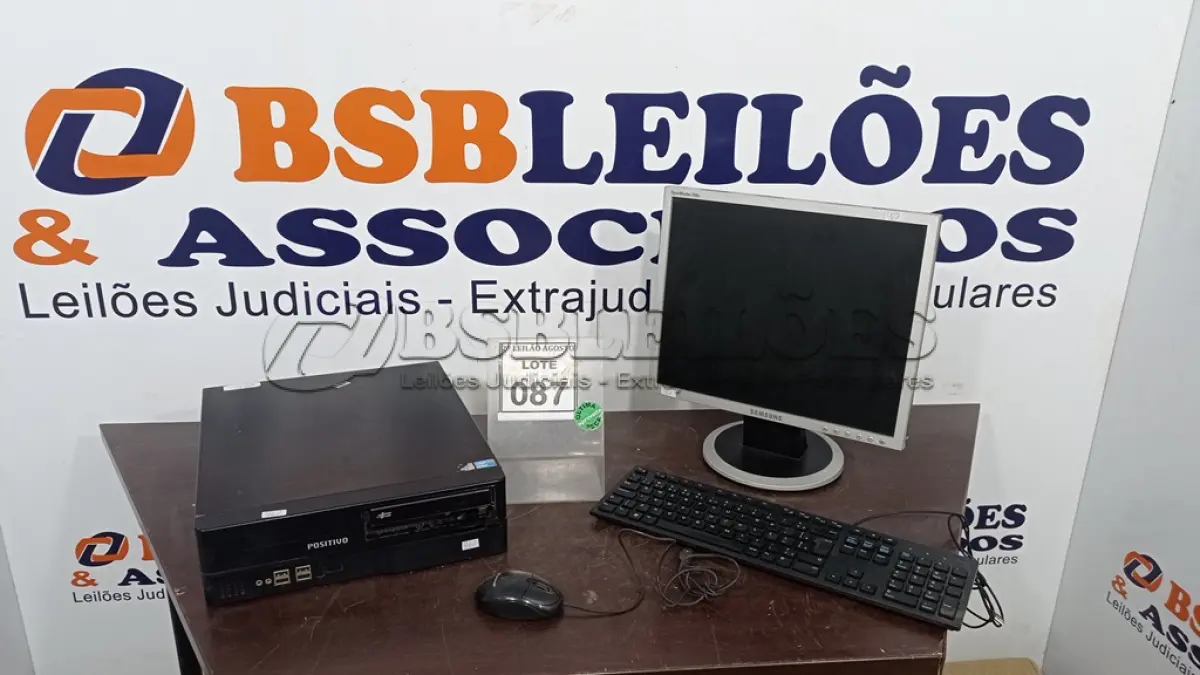 LOTE 087 - 01 COMPUTADOR. (NO ESTADO) ATENÇÃO! FAZER A VISITAÇÃO ANTES DE ARREMATAR, NÃO SABEMOS SE FUNCIONA, LEILÃO NÃO TEM GARANTIA E NEM DEVOLUÇÃO, SUJEITO A POSSÍVEIS AVARIAS VISÍVEIS/OCULTAS E/OU AUSÊNCIA DE COMPONENTES.