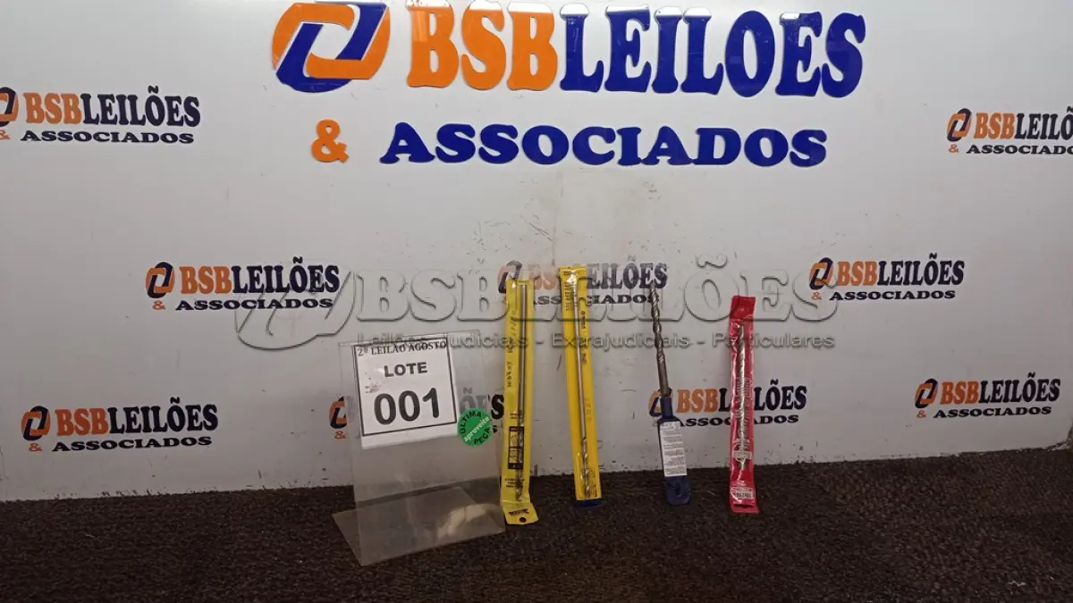 LOTE 001 - 04 BROCAS PARA FIBROCIMENTO. (NO ESTADO) ATENÇÃO! FAZER A VISITAÇÃO ANTES DE ARREMATAR, NÃO SABEMOS SE FUNCIONA, LEILÃO NÃO TEM GARANTIA E NEM DEVOLUÇÃO, SUJEITO A POSSÍVEIS AVARIAS VISÍVEIS/OCULTAS E/OU AUSÊNCIA DE COMPONENTES.