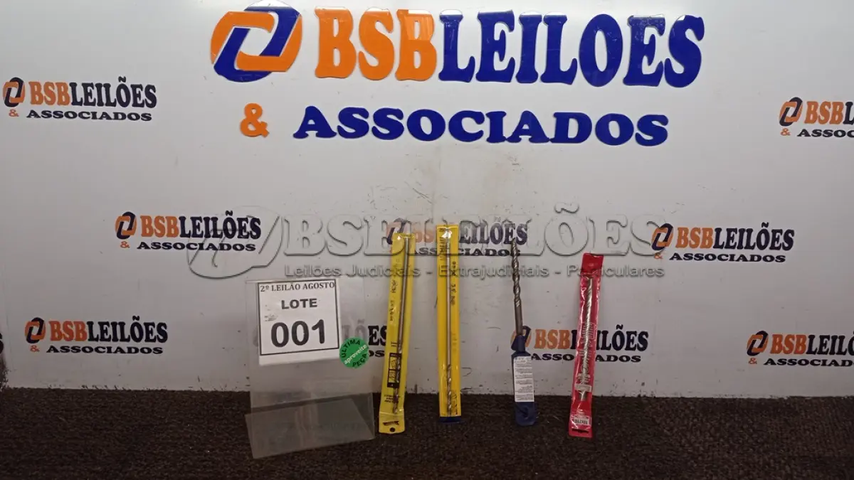 LOTE 001 - 04 BROCAS PARA FIBROCIMENTO. (NO ESTADO) ATENÇÃO! FAZER A VISITAÇÃO ANTES DE ARREMATAR, NÃO SABEMOS SE FUNCIONA, LEILÃO NÃO TEM GARANTIA E NEM DEVOLUÇÃO, SUJEITO A POSSÍVEIS AVARIAS VISÍVEIS/OCULTAS E/OU AUSÊNCIA DE COMPONENTES.