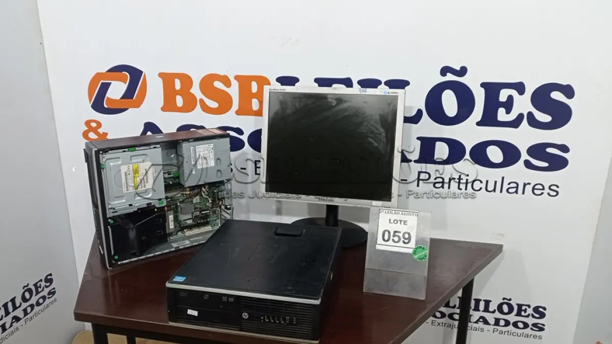 LOTE 059 - 01 MONITOR MARCA SAMSUNG E 02 CPU’S. (NO ESTADO) ATENÇÃO! FAZER A VISITAÇÃO ANTES DE ARREMATAR, NÃO SABEMOS SE FUNCIONA, LEILÃO NÃO TEM GARANTIA E NEM DEVOLUÇÃO, SUJEITO A POSSÍVEIS AVARIAS VISÍVEIS/OCULTAS E/OU AUSÊNCIA DE COMPONENTES.