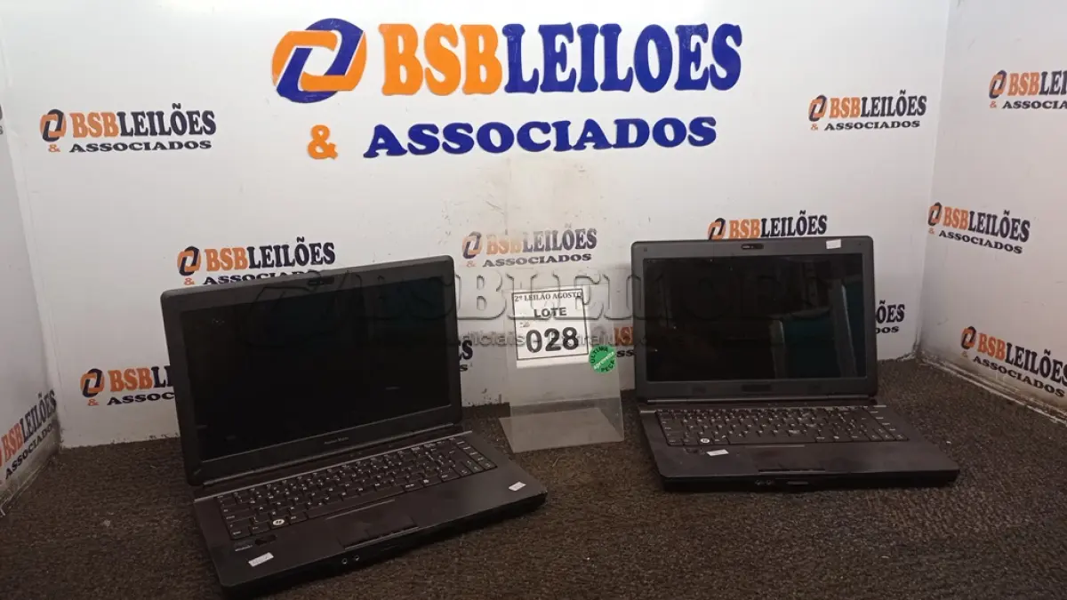 LOTE 028 - 02 NOTEBOOKS MARCA POSITIVO. (NO ESTADO) ATENÇÃO! FAZER A VISITAÇÃO ANTES DE ARREMATAR, NÃO SABEMOS SE FUNCIONA, LEILÃO NÃO TEM GARANTIA E NEM DEVOLUÇÃO, SUJEITO A POSSÍVEIS AVARIAS VISÍVEIS/OCULTAS E/OU AUSÊNCIA DE COMPONENTES.