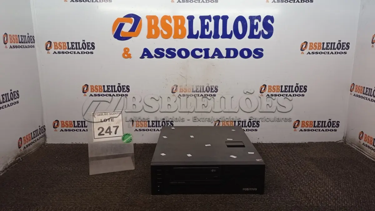 LOTE 247 - 01 CPU MARCA POSITIVO COM 8GB MEMÓRIA COM SSD E HD. (NO ESTADO) ATENÇÃO! FAZER A VISITAÇÃO ANTES DE ARREMATAR, NÃO SABEMOS SE FUNCIONA, LEILÃO NÃO TEM GARANTIA E NEM DEVOLUÇÃO, SUJEITO A POSSÍVEIS AVARIAS VISÍVEIS/OCULTAS E/OU AUSÊNCIA DE COMPONENTES.