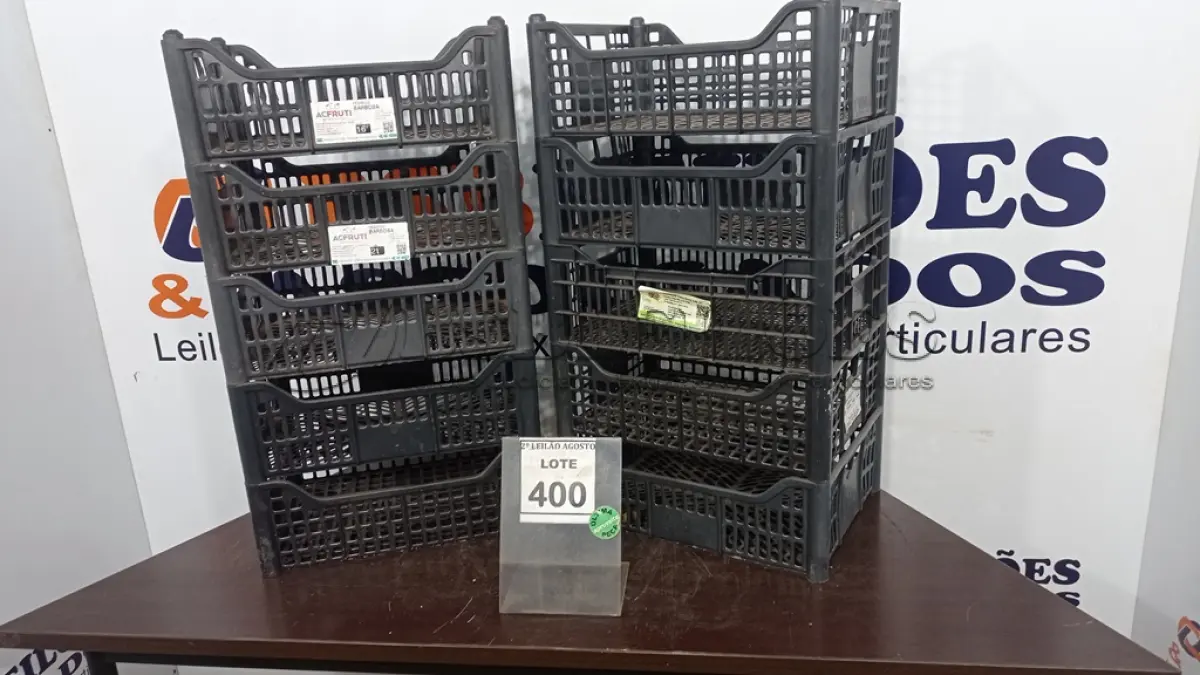 LOTE 400 - 10 CESTAS ORGANIZADORAS. (NO ESTADO) ATENÇÃO! FAZER A VISITAÇÃO ANTES DE ARREMATAR, NÃO SABEMOS SE FUNCIONA. LEILÃO NÃO TEM GARANTIA E NEM DEVOLUÇÃO, SUJEITO A POSSÍVEIS AVARIAS VISÍVEIS/OCULTAS E/OU AUSÊNCIA DE COMPONENTES.