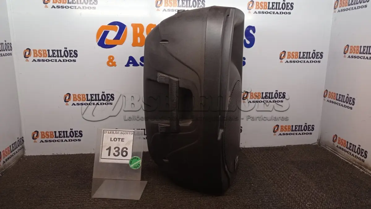 LOTE 136 - 01 CAIXA DE SOM PASSIVA PX-12. (NO ESTADO) ATENÇÃO! FAZER A VISITAÇÃO ANTES DE ARREMATAR, NÃO SABEMOS SE FUNCIONA. LEILÃO NÃO TEM GARANTIA E NEM DEVOLUÇÃO, SUJEITO A POSSÍVEIS AVARIAS VISÍVEIS/OCULTAS E/OU AUSÊNCIA DE COMPONENTES.