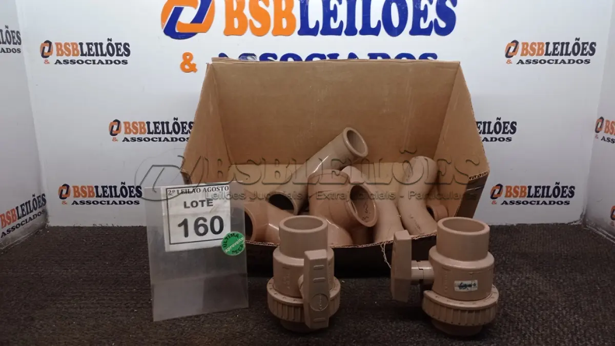 LOTE 160 - 01 LOTE COM CONEXÕES HIDRÁULICAS MEDIDAS DIVERSAS. (NO ESTADO) ATENÇÃO! FAZER A VISITAÇÃO ANTES DE ARREMATAR, NÃO SABEMOS SE FUNCIONA, LEILÃO NÃO TEM GARANTIA E NEM DEVOLUÇÃO, SUJEITO A POSSÍVEIS AVARIAS VISÍVEIS/OCULTAS E/OU AUSÊNCIA DE COMPONENTES.