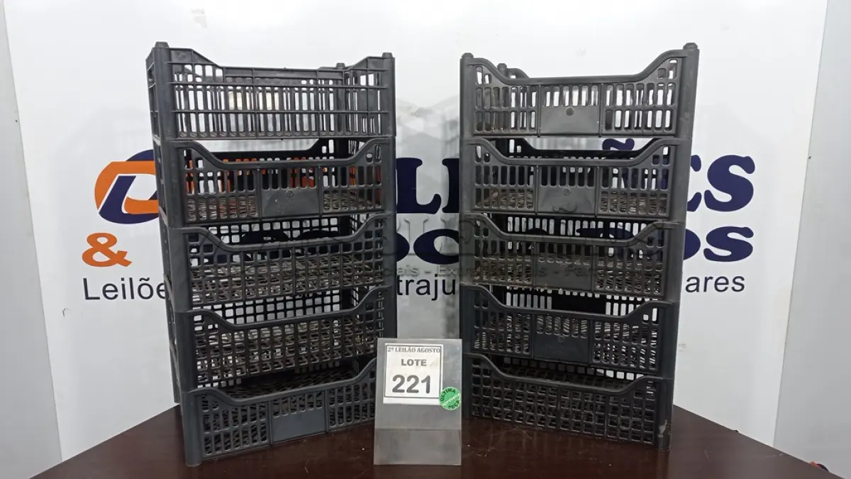 LOTE 221 - 10 CESTAS ORGANIZADORAS. (NO ESTADO) ATENÇÃO! FAZER A VISITAÇÃO ANTES DE ARREMATAR, NÃO SABEMOS SE FUNCIONA. LEILÃO NÃO TEM GARANTIA E NEM DEVOLUÇÃO, SUJEITO A POSSÍVEIS AVARIAS VISÍVEIS/OCULTAS E/OU AUSÊNCIA DE COMPONENTES.