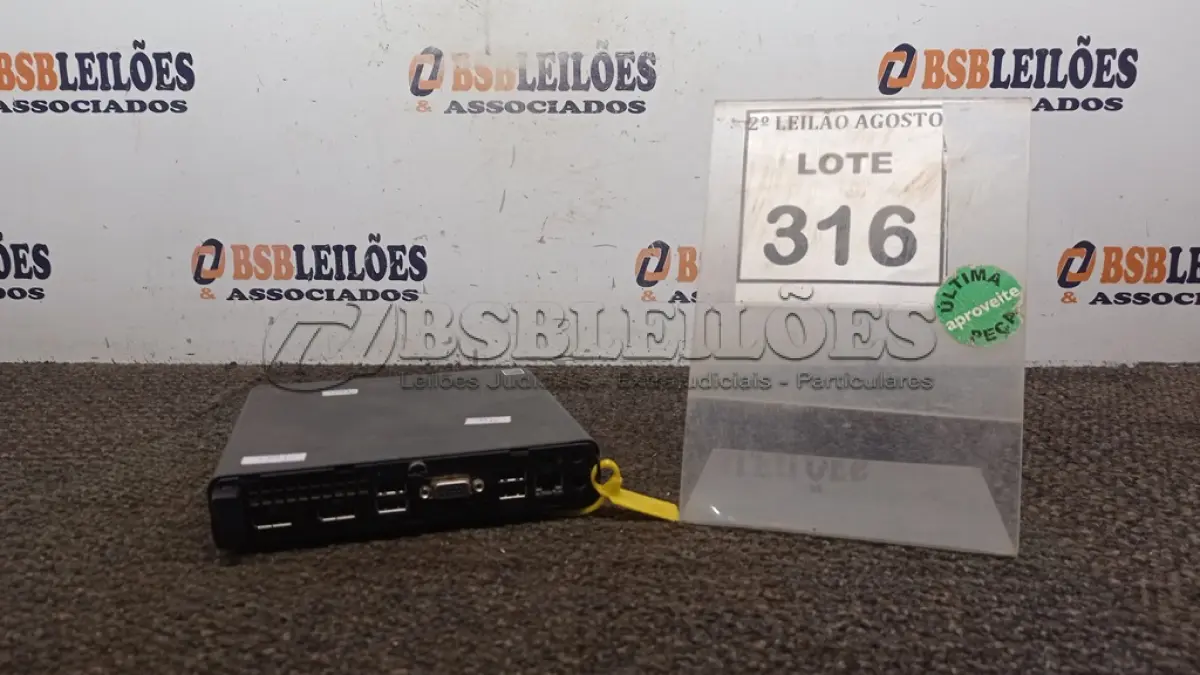 LOTE 316 - 01 MINI PC HP ELITEDESK 705. (NO ESTADO) ATENÇÃO! FAZER A VISITAÇÃO ANTES DE ARREMATAR, NÃO SABEMOS SE FUNCIONA. LEILÃO NÃO TEM GARANTIA E NEM DEVOLUÇÃO, SUJEITO A POSSÍVEIS AVARIAS VISÍVEIS/OCULTAS E/OU AUSÊNCIA DE COMPONENTES.