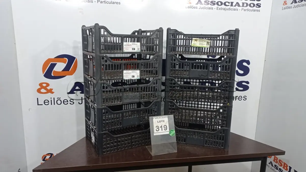 LOTE 319 - 10 CESTAS ORGANIZADORAS. (NO ESTADO) ATENÇÃO! FAZER A VISITAÇÃO ANTES DE ARREMATAR, NÃO SABEMOS SE FUNCIONA. LEILÃO NÃO TEM GARANTIA E NEM DEVOLUÇÃO, SUJEITO A POSSÍVEIS AVARIAS VISÍVEIS/OCULTAS E/OU AUSÊNCIA DE COMPONENTES.