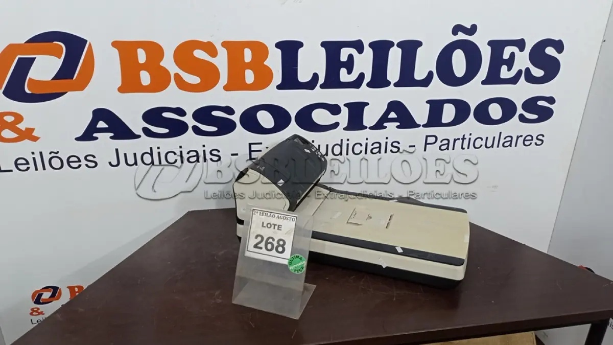 LOTE 268 - 01 SCANNER MODELO FI-7280 MARCA FUJITSU. (NO ESTADO) ATENÇÃO! FAZER A VISITAÇÃO ANTES DE ARREMATAR, NÃO SABEMOS SE FUNCIONA. LEILÃO NÃO TEM GARANTIA E NEM DEVOLUÇÃO, SUJEITO A POSSÍVEIS AVARIAS VISÍVEIS/OCULTAS E/OU AUSÊNCIA DE COMPONENTES.