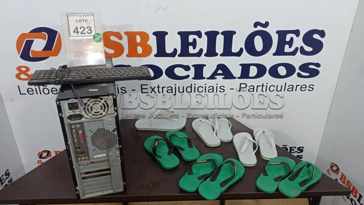 LOTE 423 - 06 PARES DE SANDÁLIAS HAVAIANAS. (NO ESTADO) ATENÇÃO! FAZER A VISITAÇÃO ANTES DE ARREMATAR, NÃO SABEMOS SE FUNCIONA. LEILÃO NÃO TEM GARANTIA E NEM DEVOLUÇÃO, SUJEITO A POSSÍVEIS AVARIAS VISÍVEIS/OCULTAS E/OU AUSÊNCIA DE COMPONENTES.