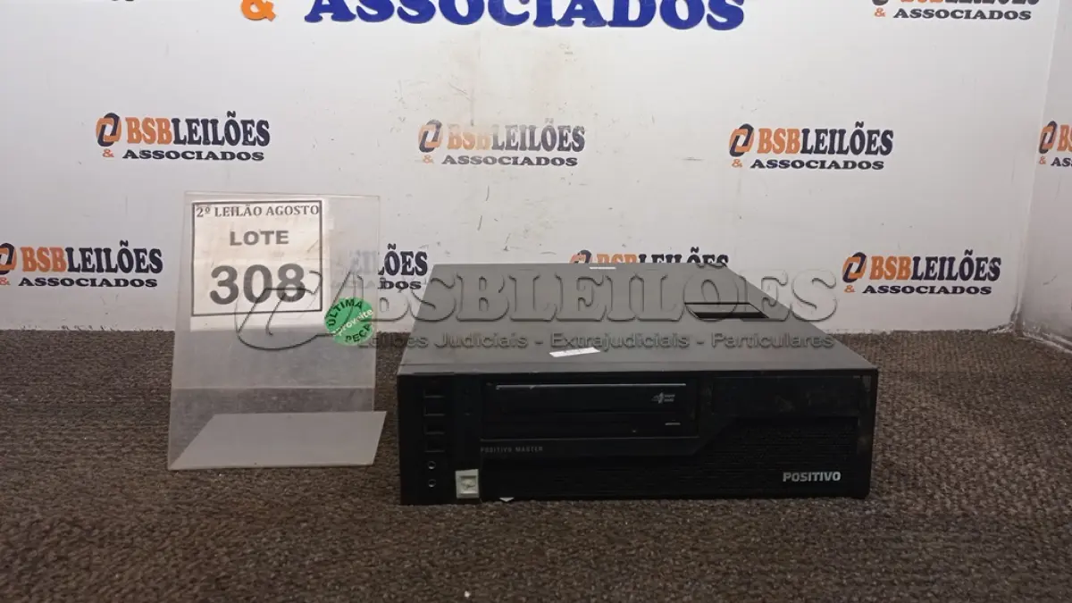 LOTE 308 - 01 CPU MARCA POSITIVO COM 8GB MEMÓRIA COM SSD E HD. (NO ESTADO) ATENÇÃO! FAZER A VISITAÇÃO ANTES DE ARREMATAR, NÃO SABEMOS SE FUNCIONA, LEILÃO NÃO TEM GARANTIA E NEM DEVOLUÇÃO, SUJEITO A POSSÍVEIS AVARIAS VISÍVEIS/OCULTAS E/OU AUSÊNCIA DE COMPONENTES.