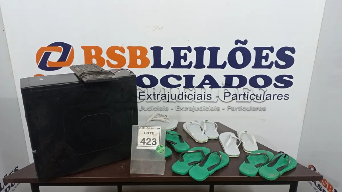 LOTE 423 - 06 PARES DE SANDÁLIAS HAVAIANAS. (NO ESTADO) ATENÇÃO! FAZER A VISITAÇÃO ANTES DE ARREMATAR, NÃO SABEMOS SE FUNCIONA. LEILÃO NÃO TEM GARANTIA E NEM DEVOLUÇÃO, SUJEITO A POSSÍVEIS AVARIAS VISÍVEIS/OCULTAS E/OU AUSÊNCIA DE COMPONENTES.