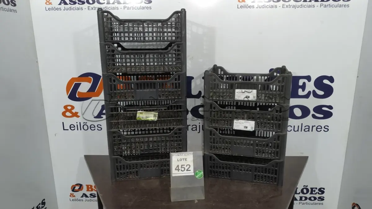 LOTE 452 - 10 CESTAS ORGANIZADORAS. (NO ESTADO) ATENÇÃO! FAZER A VISITAÇÃO ANTES DE ARREMATAR, NÃO SABEMOS SE FUNCIONA. LEILÃO NÃO TEM GARANTIA E NEM DEVOLUÇÃO, SUJEITO A POSSÍVEIS AVARIAS VISÍVEIS/OCULTAS E/OU AUSÊNCIA DE COMPONENTES.