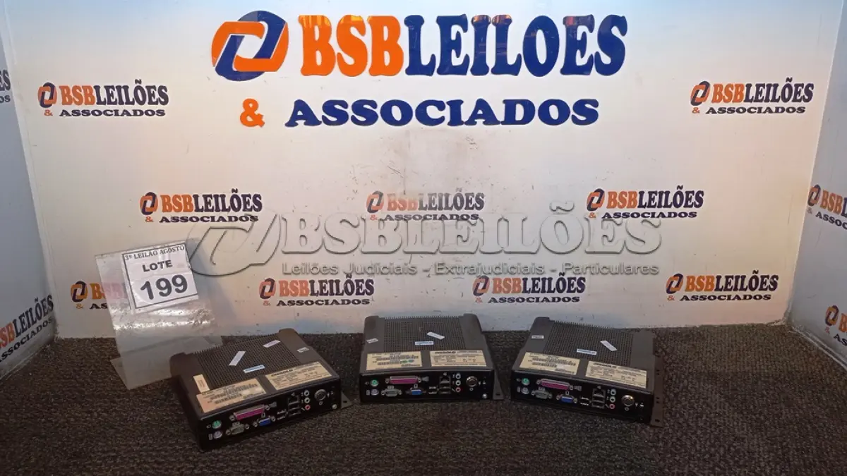 LOTE 199 - 03 MINIS CPU DIEBOLD. (NO ESTADO) ATENÇÃO! FAZER A VISITAÇÃO ANTES DE ARREMATAR, NÃO SABEMOS SE FUNCIONA, LEILÃO NÃO TEM GARANTIA E NEM DEVOLUÇÃO, SUJEITO A POSSÍVEIS AVARIAS VISÍVEIS/OCULTAS E/OU AUSÊNCIA DE COMPONENTES.