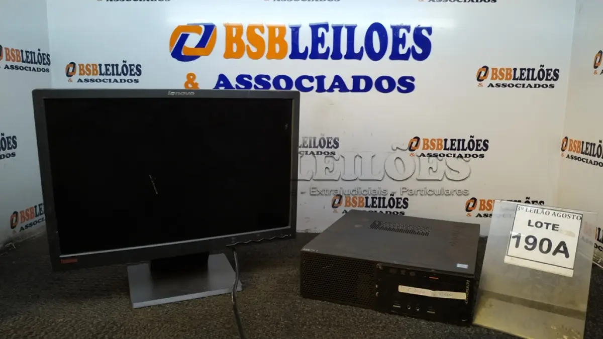 LOTE 190 - 01 CPU I3 6°GERAÇÃO, DDR4, 4G, HD 500 E 01 MONITOR LENOVO. (NO ESTADO) ATENÇÃO! FAZER A VISITAÇÃO ANTES DE ARREMATAR, NÃO SABEMOS SE FUNCIONA, LEILÃO NÃO TEM GARANTIA E NEM DEVOLUÇÃO, SUJEITO A POSSÍVEIS AVARIAS VISÍVEIS/OCULTAS E/OU AUSÊNCIA DE COMPONENTES.