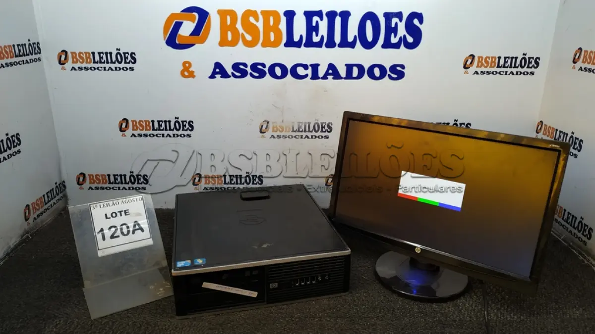 LOTE 120 - 01 CPU CORE 2 QUAD, 2G, HD 500 E 01 MONITOR HP. (NO ESTADO) ATENÇÃO! FAZER A VISITAÇÃO ANTES DE ARREMATAR, NÃO SABEMOS SE FUNCIONA, LEILÃO NÃO TEM GARANTIA E NEM DEVOLUÇÃO, SUJEITO A POSSÍVEIS AVARIAS VISÍVEIS/OCULTAS E/OU AUSÊNCIA DE COMPONENTES.